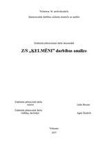 Referāts 'Z/S “Ķelmēni” darbības analīze', 1.