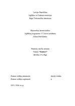 Prakses atskaite 'Parfimērijas un biokosmētikas ražošanas uzņēmums "Dzintars"', 1.