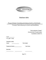 Diplomdarbs 'Transportlīdzekļu brīvprātīgā apdrošināšana Latvijā un Lielbritānijā', 1.