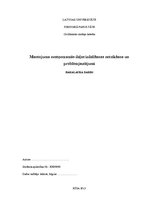 Diplomdarbs 'Mantojuma neatņemamās daļas izdalīšanas noteikšana un problēmjautājumi', 1.