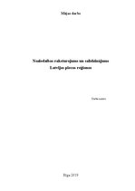 Eseja 'Noziedzības raksturojums un salīdzinājums Latvijas piecos reģionos', 1.