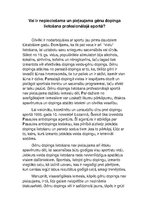Eseja 'Vai ir nepieciešama un pieļaujama gēnu dopinga lietošana profesionālajā sportā?', 1.