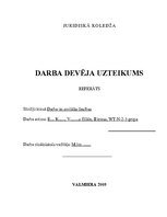 Referāts 'Darba devēja uzteikums', 1.