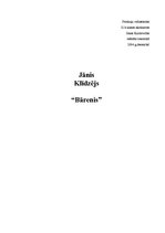 Eseja 'J.Klīdzēja darba "Bārenis" analīze', 1.