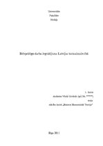 Eseja 'Brīvprātīgo darba ieguldījums Latvijas tautsaimniecībā', 1.