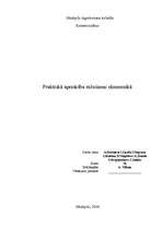 Prakses atskaite 'Praktiskā apmācība ražošanas ekonomikā', 1.