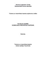 Referāts 'Telpaugu nozīme viesmīlības atmosfēras radīšanā', 1.