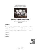 Referāts 'Matemātiskie uzdevumi', 1.