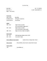 Paraugs 'Curriculum Vitae ', 1.