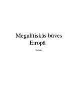 Referāts 'Megalītiskās būves Eiropā', 1.