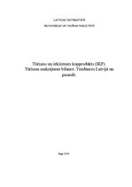 Referāts 'Tūrisms un iekšzemes kopprodukts. Tūrisma maksājumu bilance. Tendences Latvijā u', 1.