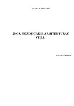 Referāts '20.gadsimta nozīmīgākie arhitektūras stili', 1.