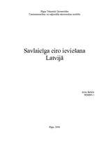Referāts 'Savlaicīga eiro ieviešana Latvijā', 1.