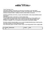 Konspekts 'Raiņa poēma "Ave sol"', 1.