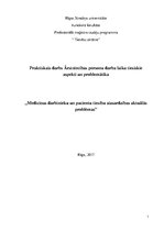 Referāts 'Medicīnas darbinieku un pacientu tiesību aizsardzības aktuālās problēmas', 1.