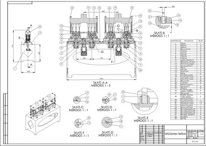 Paraugs 'Urbšanas ierīces konstrukcija', 1.