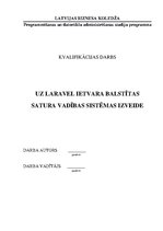 Diplomdarbs 'Uz Laravel ietvara balstītas satura vadības sistēmas izveide', 1.