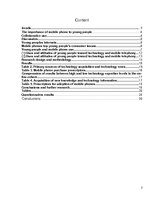 Referāts 'The Importance of Mobile Phone to Young People', 2.