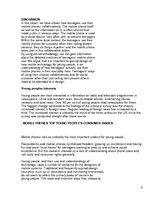 Referāts 'The Importance of Mobile Phone to Young People', 6.