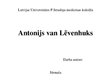 Referāts 'Antonijs van Lēvenhuks', 1.