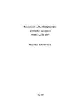 Referāts 'Rakstnieces L.M.Montgomerijas personības izpausmes romānā „Zilā pils”', 1.