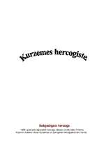 Konspekts 'Kurzemes hercogiste', 1.