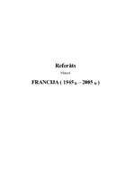 Referāts 'Francija (1945.g.– 2005.g.)', 1.