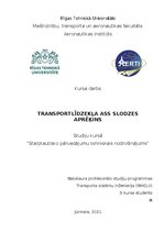 Referāts 'Transportlīdzekļa ass slodzes aprēķins', 1.