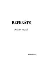Referāts 'Pasaules reliģijas', 1.