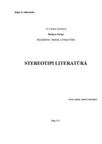 Referāts 'Stereotipi literatūrā', 1.