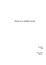 Referāts 'Biržas un to darbība Latvijā', 1.