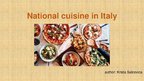 Prezentācija 'Italy National Food', 1.