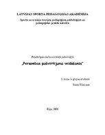 Konspekts 'Personības pašvērtējuma veidošanās', 1.