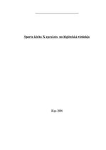 Referāts 'Sporta kluba X apraksts no higiēniskā viedokļa', 1.