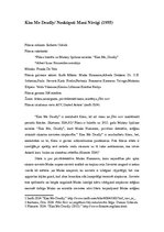 Eseja 'Filmas "Kiss Me Deadly" recenzija', 3.