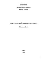 Diplomdarbs 'Pirkuma līgums', 1.