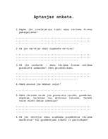 Paraugs 'Aptaujas anketa "Tūrisma produkta veidošana"', 1.