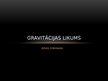 Prezentācija 'Gravitācijas likums', 1.