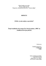 Referāts 'Ārējā ienaidnieka tēla nozīme Dž. Orvela romānā "1984" un mūsdienu Krievijas pol', 1.