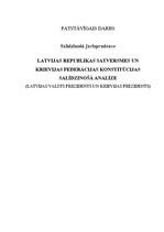 Referāts 'Latvijas Republikas Satversmes un Krievijas Federācijas Konstitūcijas salīdzinoš', 1.