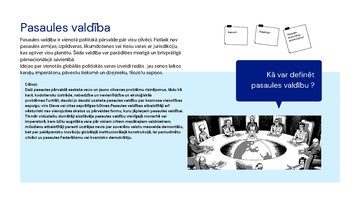 Prezentācija 'Pasaules valdība, tās attīstība un ietekme uz 21.gadsimta globālajiem notikumiem', 3.