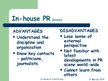 Prezentācija 'Comparing Advantages and Disadvantages of in-house PR Departments and Outside Co', 7.