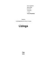 Referāts 'Līzings', 1.
