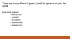 Prezentācija 'Types of Political System of Countries Across the World', 3.