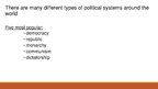 Prezentācija 'Types of Political System of Countries Across the World', 3.