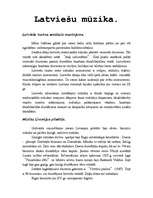 Referāts 'Latviešu mūzika', 1.