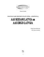 Konspekts 'Praktiskais darbs priekšmetā finanšu sistēma – apdrošināšana. AAS "Seesam Latvia', 2.