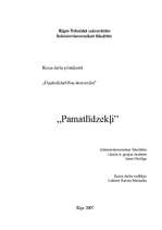 Referāts 'Pamatlīdzekļi', 1.