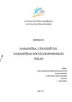Referāts 'Nabadzība, tās rādītāji. Nabadzības sociālekonomiskās sekas', 1.