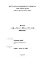 Referāts 'Hidrotehnisko būvju modelēšana', 1.